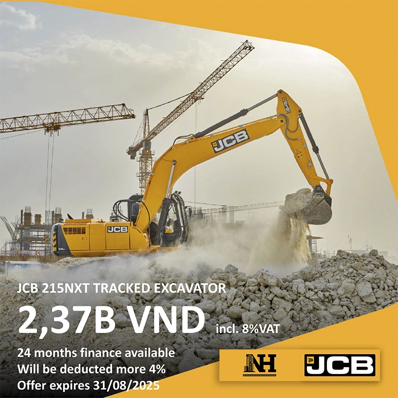 MÁY XÚC ĐÀO BÁNH XÍCH JCB 215NXT LC