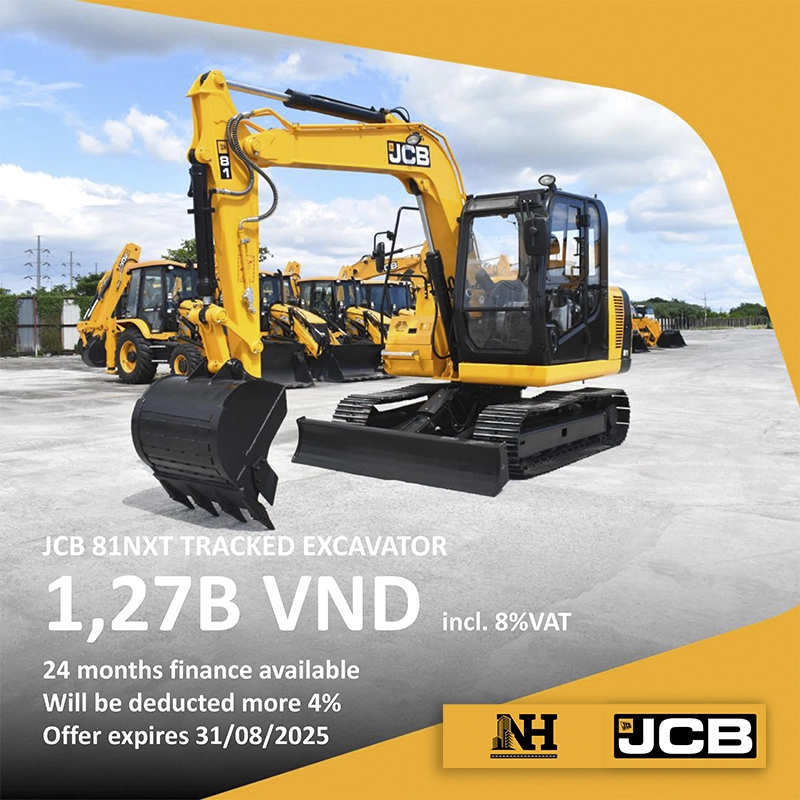 MÁY XÚC ĐÀO BÁNH XÍCH JCB 81NXT