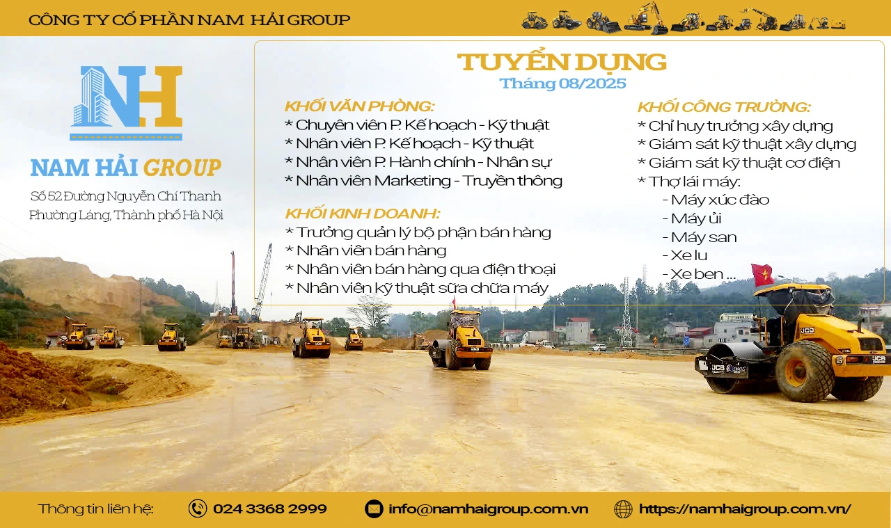 TUYỂN DỤNG THÁNG 08/2025 - TÌM KIẾM TÀI NĂNG